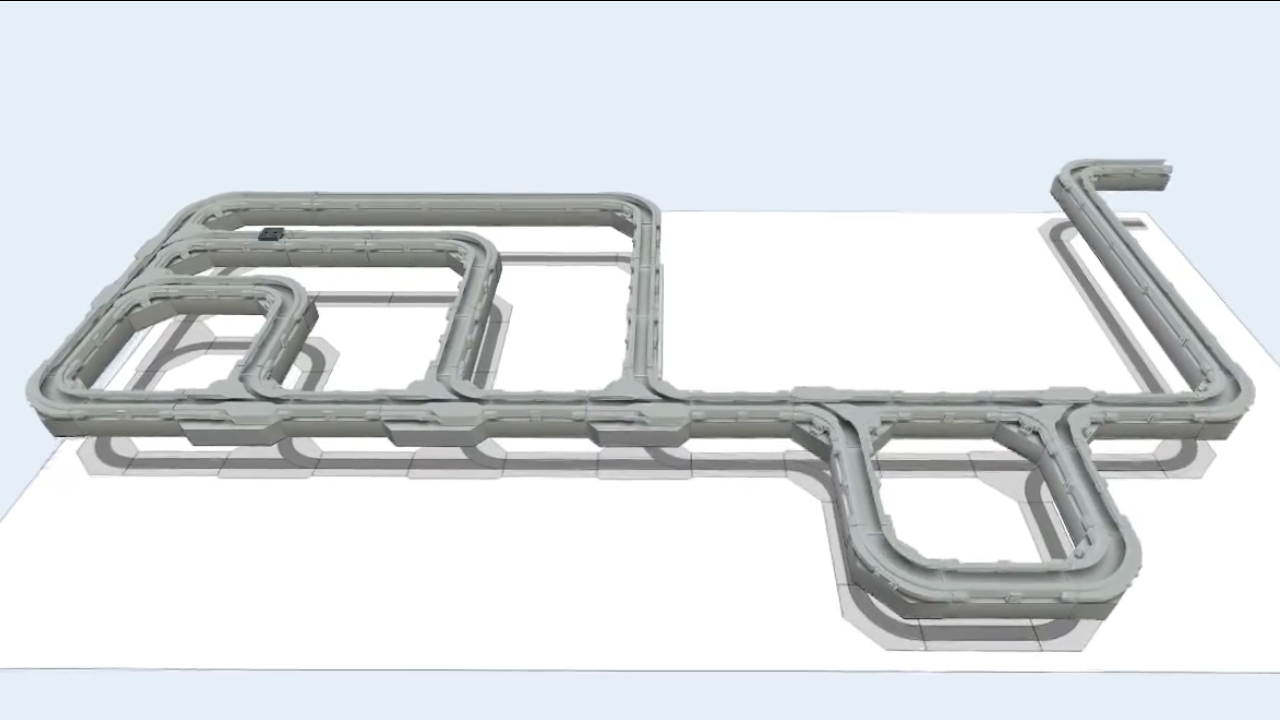 磁懸浮輸送線:智能多動子獨立滑臺